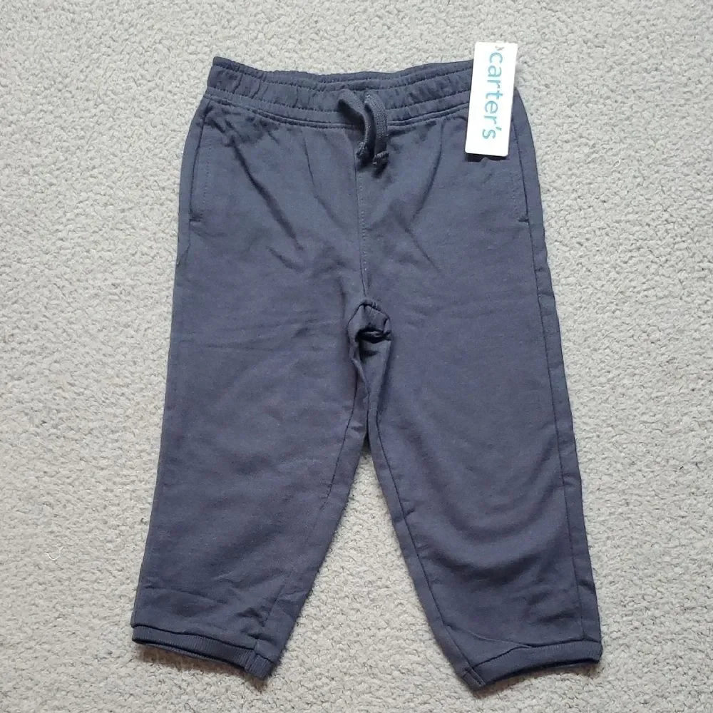 Carter's Dark Charcoal Gray Kids Jogger Sweatpants Size 24M